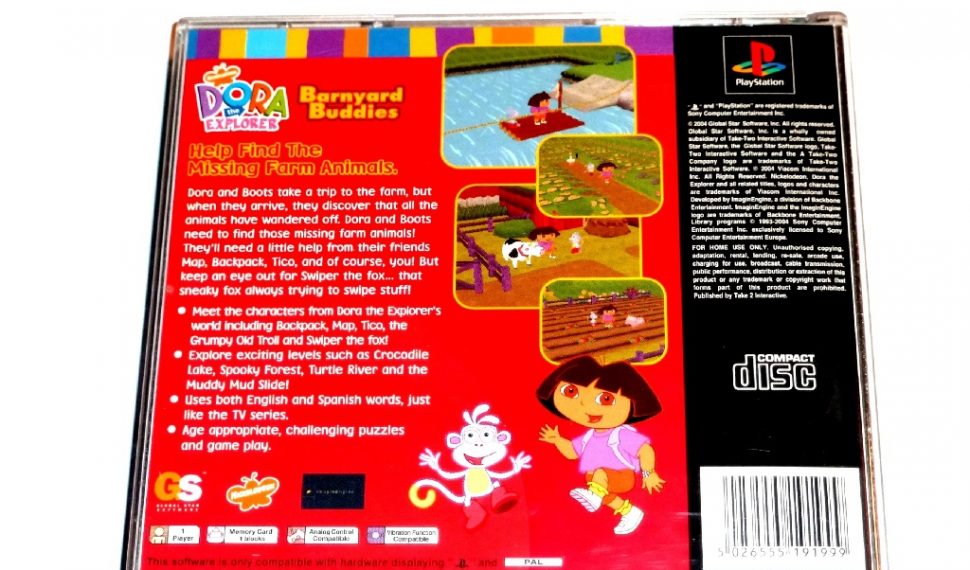 Dora the Explorer: Barnyard Buddies (Sony PlayStation 1 